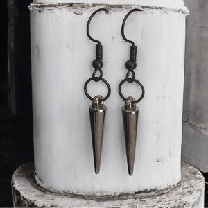 5 For $25💫Gunmetal Punk Spike Dangles